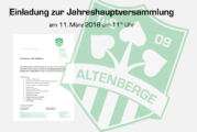 Jahreshauptversammlung 2018