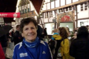 Barbara Laubrock beim Christkindllauf in Wiedenbrück – ein 10 km-Lauf mit besonderem Ambiente