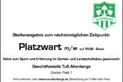 Stellenangebot Platzwart