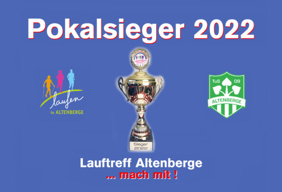 Pokalsieger 2022 !!! - Lauftreff des TuS Altenberge 09 gewinnt die 2. Hohenholter Lauftreffchallange