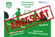 Viel zu hohe Temperaturen - Volksbank Cup abgesagt!