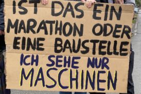 Nieseliger Spaß beim Münster Marathon