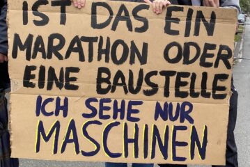 Nieseliger Spaß beim Münster Marathon