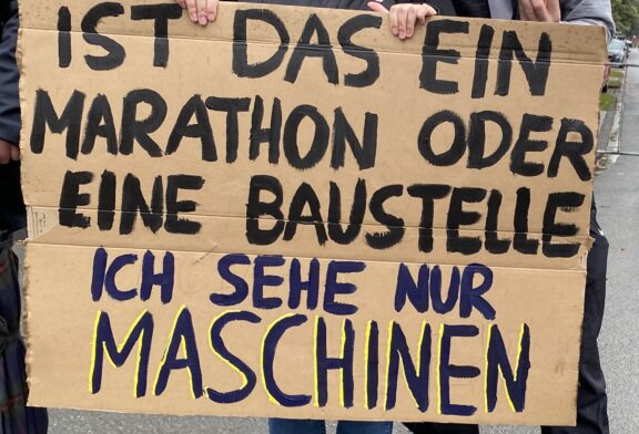 Nieseliger Spaß beim Münster Marathon
