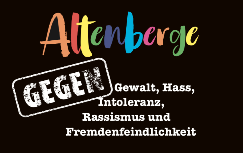 Altenberge gegen Gewalt, Hass, Intoleranz, Rassismus und Fremdenfeidlichkeit, Samstag, 29.2., 12 Uhr